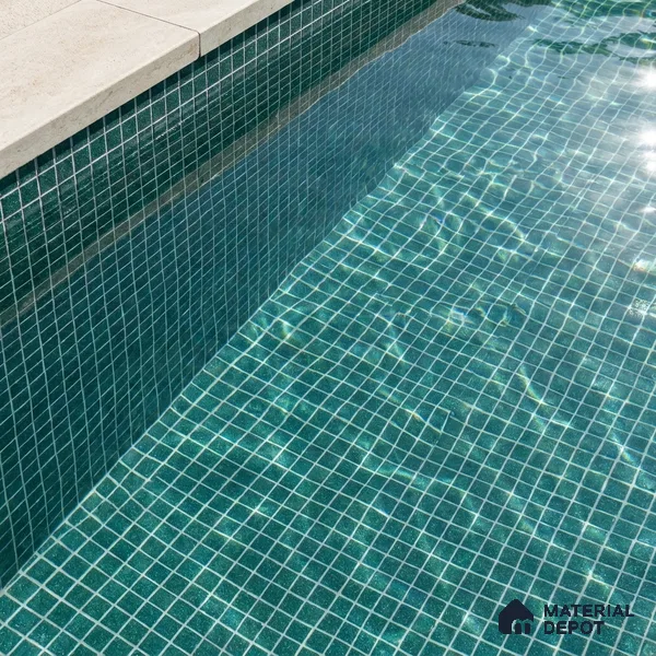 Mosaic Floor & Wall Tile TL 10708 I | 327 x 327 mm (Chip Size 20x20 mm) Glossy Finish Glass Tile - 4 mm | Suitable For Outdoor, Swimming Pool Area