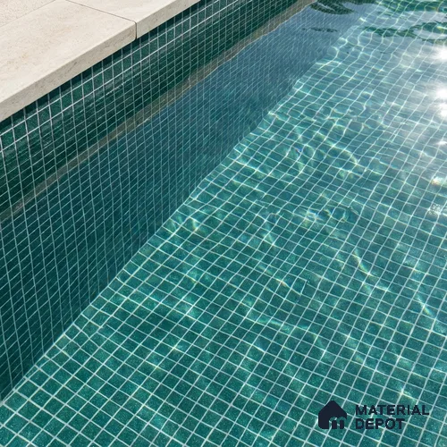 Mosaic Floor & Wall Tile TL 10708 I | 327 x 327 mm (Chip Size 20x20 mm) Glossy Finish Glass Tile - 4 mm | Suitable For Outdoor, Swimming Pool Area