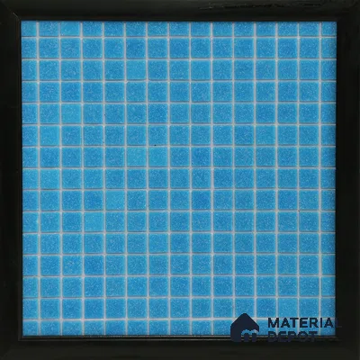 Mosaic Floor & Wall Tile TL 10708 K | 327 x 327 mm (Chip Size 20x20 mm) Glossy Finish Glass Tile - 4 mm | Suitable For Outdoor, Swimming Pool Area