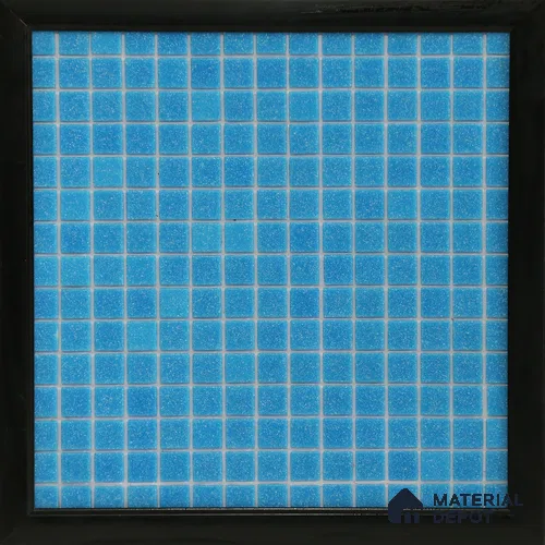Mosaic Floor & Wall Tile TL 10708 K | 327 x 327 mm (Chip Size 20x20 mm) Glossy Finish Glass Tile - 4 mm | Suitable For Outdoor, Swimming Pool Area
