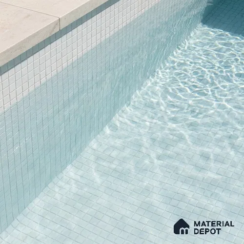 Mosaic Floor & Wall Tile TL 10708 | 327 x 327 mm (Chip Size 20x20 mm) Glossy Finish Glass Tile - 4 mm | Suitable For Outdoor, Swimming Pool Area