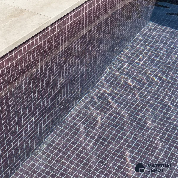 Mosaic Floor & Wall Tile TL 10708 O | 327 x 327 mm (Chip Size 20x20 mm) Glossy Finish Glass Tile - 4 mm | Suitable For Outdoor, Swimming Pool Area