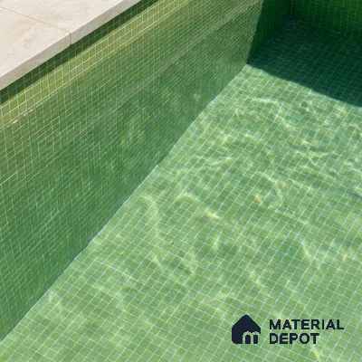 Mosaic Floor & Wall Tile TL 10708 P | 327 x 327 mm (Chip Size 20x20 mm) Glossy Finish Glass Tile - 4 mm | Suitable For Outdoor, Swimming Pool Area