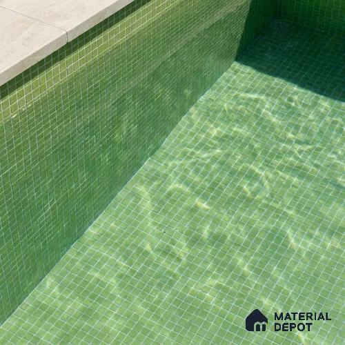 Mosaic Floor & Wall Tile TL 10708 P | 327 x 327 mm (Chip Size 20x20 mm) Glossy Finish Glass Tile - 4 mm | Suitable For Outdoor, Swimming Pool Area