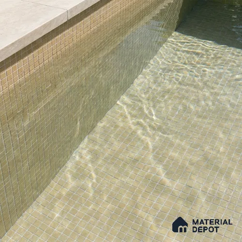 Mosaic Floor & Wall Tile TL 10708 Q | 327 x 327 mm (Chip Size 20x20 mm) Glossy Finish Glass Tile - 4 mm | Suitable For Outdoor, Swimming Pool Area