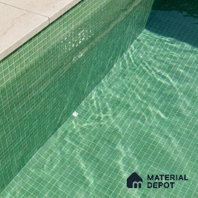 Mosaic Floor & Wall Tile TL 10708 R | 327 x 327 mm (Chip Size 20x20 mm) Glossy Finish Glass Tile - 4 mm | Suitable For Outdoor, Swimming Pool Area