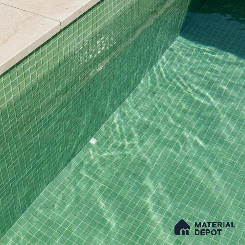 Mosaic Floor & Wall Tile TL 10708 R | 327 x 327 mm (Chip Size 20x20 mm) Glossy Finish Glass Tile - 4 mm | Suitable For Outdoor, Swimming Pool Area