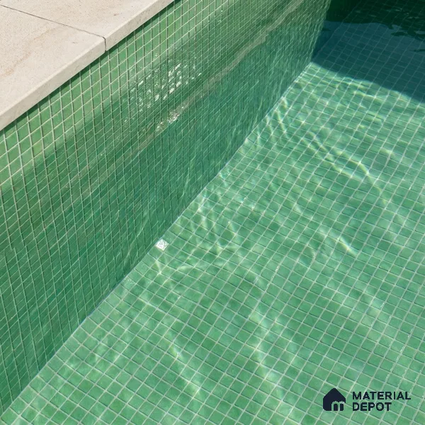 Mosaic Floor & Wall Tile TL 10708 R | 327 x 327 mm (Chip Size 20x20 mm) Glossy Finish Glass Tile - 4 mm | Suitable For Outdoor, Swimming Pool Area