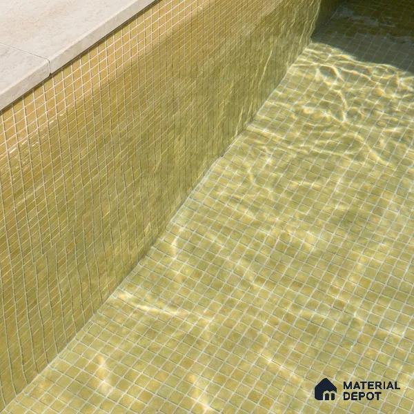 Mosaic Floor & Wall Tile TL 10708 S | 327 x 327 mm (Chip Size 20x20 mm) Glossy Finish Glass Tile - 4 mm | Suitable For Outdoor, Swimming Pool Area