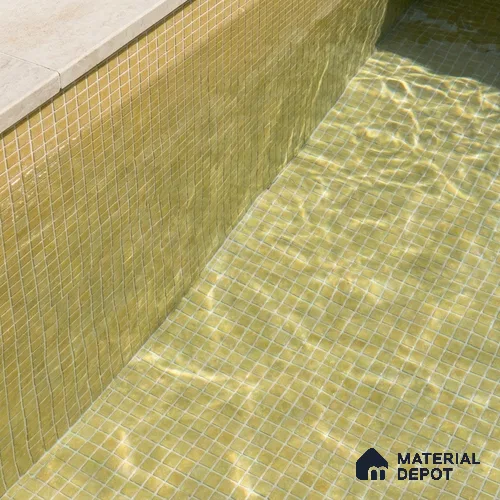 Mosaic Floor & Wall Tile TL 10708 S | 327 x 327 mm (Chip Size 20x20 mm) Glossy Finish Glass Tile - 4 mm | Suitable For Outdoor, Swimming Pool Area