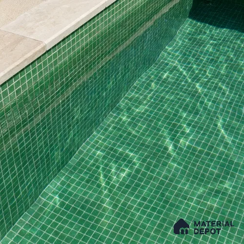 Mosaic Floor & Wall Tile TL 10708 T | 327 x 327 mm (Chip Size 20x20 mm) Glossy Finish Glass Tile - 4 mm | Suitable For Outdoor, Swimming Pool Area