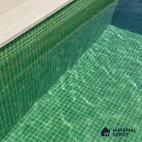 Mosaic Floor & Wall Tile TL 10708 V | 327 x 327 mm (Chip Size 20x20 mm) Glossy Finish Glass Tile - 4 mm | Suitable For Outdoor, Swimming Pool Area
