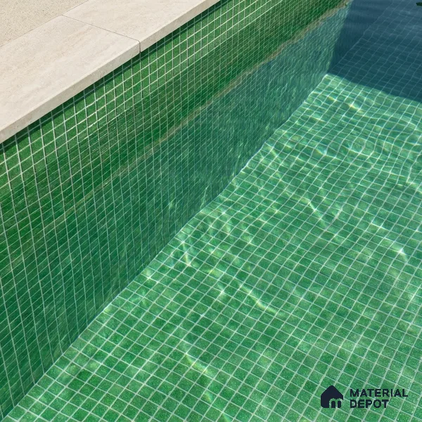 Mosaic Floor & Wall Tile TL 10708 V | 327 x 327 mm (Chip Size 20x20 mm) Glossy Finish Glass Tile - 4 mm | Suitable For Outdoor, Swimming Pool Area