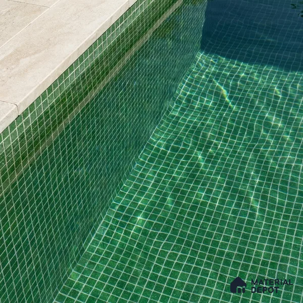 Mosaic Floor & Wall Tile TL 10708 X | 327 x 327 mm (Chip Size 20x20 mm) Glossy Finish Glass Tile - 4 mm | Suitable For Outdoor, Swimming Pool Area