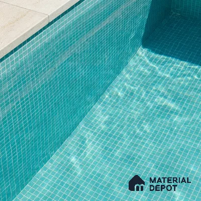 Mosaic Floor & Wall Tile TL 10708 Z | 327 x 327 mm (Chip Size 20x20 mm) Glossy Finish Glass Tile - 4 mm | Suitable For Outdoor, Swimming Pool Area