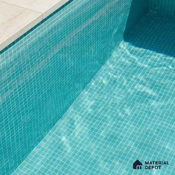 Mosaic Floor & Wall Tile TL 10708 Z | 327 x 327 mm (Chip Size 20x20 mm) Glossy Finish Glass Tile - 4 mm | Suitable For Outdoor, Swimming Pool Area