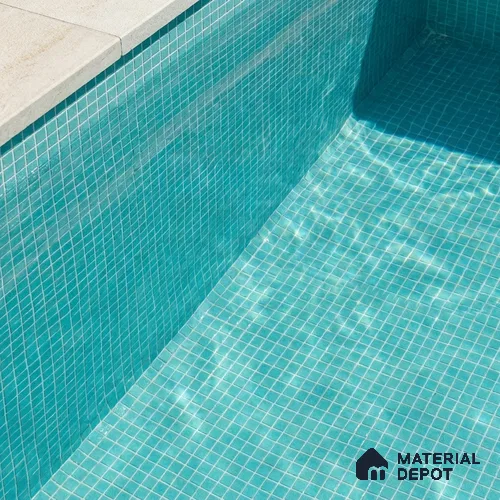 Mosaic Floor & Wall Tile TL 10708 Z | 327 x 327 mm (Chip Size 20x20 mm) Glossy Finish Glass Tile - 4 mm | Suitable For Outdoor, Swimming Pool Area