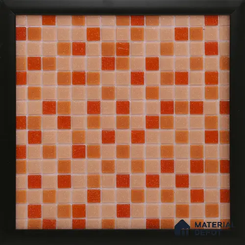 Mosaic Floor & Wall Tile TL 10709 B | 327 x 327 mm (Chip Size 20x20 mm) Glossy Finish Glass Tile - 4 mm | Suitable For Outdoor, Swimming Pool Area