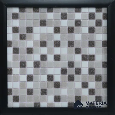 Mosaic Floor & Wall Tile TL 10710 C | 327 x 327 mm (Chip Size 20x20 mm) Glossy Finish Glass Tile - 4 mm | Suitable For Outdoor, Swimming Pool Area