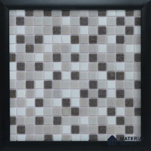 Mosaic Floor & Wall Tile TL 10710 C | 327 x 327 mm (Chip Size 20x20 mm) Glossy Finish Glass Tile - 4 mm | Suitable For Outdoor, Swimming Pool Area