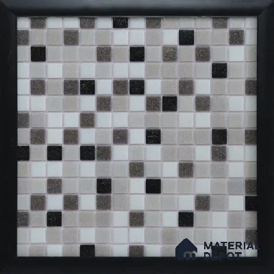 Mosaic Floor & Wall Tile TL 10710 D | 327 x 327 mm (Chip Size 20x20 mm) Glossy Finish Glass Tile - 4 mm | Suitable For Outdoor, Swimming Pool Area