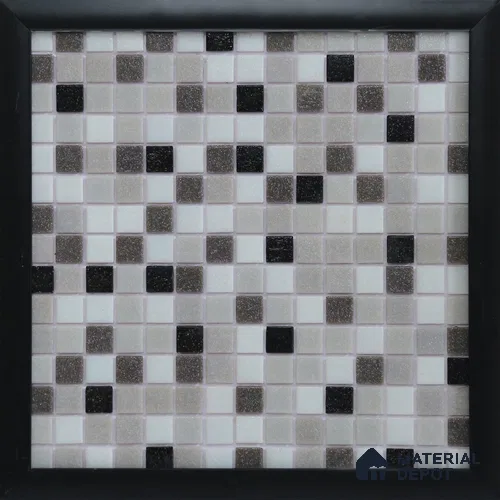 Mosaic Floor & Wall Tile TL 10710 D | 327 x 327 mm (Chip Size 20x20 mm) Glossy Finish Glass Tile - 4 mm | Suitable For Outdoor, Swimming Pool Area
