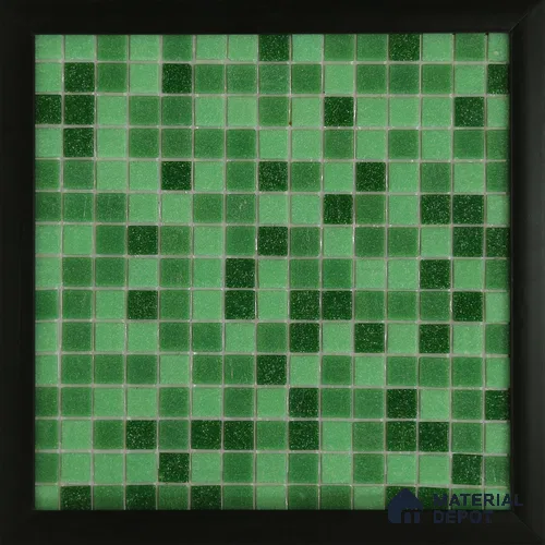 Mosaic Floor & Wall Tile TL 10710 F | 327 x 327 mm (Chip Size 20x20 mm) Glossy Finish Glass Tile - 4 mm | Suitable For Outdoor, Swimming Pool Area