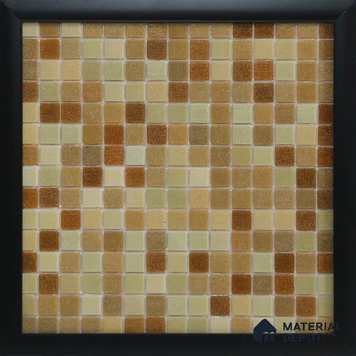 Mosaic Floor & Wall Tile TL 10710 | 327 x 327 mm (Chip Size 20x20 mm) Glossy Finish Glass Tile - 4 mm | Suitable For Outdoor, Swimming Pool Area