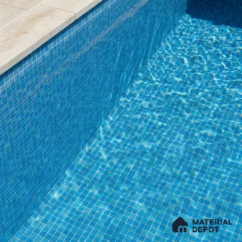 Mosaic Floor & Wall Tile TL 10711 B | 327 x 327 mm (Chip Size 20x20 mm) Glossy Finish Glass Tile - 4 mm | Suitable For Outdoor, Swimming Pool Area