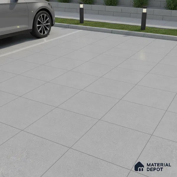 Stone Floor Tile TL 10725 Sandstone Grey 16 x 16 inch Matte Finish Ceramic Tile - 8.5 mm | Suitable For Bathroom, Courtyard, Balcony | 2-3 mm Spacer is Mandatory