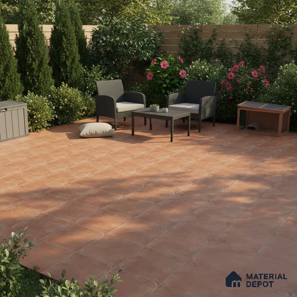 Stone Floor Tile TL 10729 Royal Cotto 16 x 16 inch Matte Finish Ceramic Tile - 8.5 mm | Suitable For Bathroom, Courtyard, Balcony