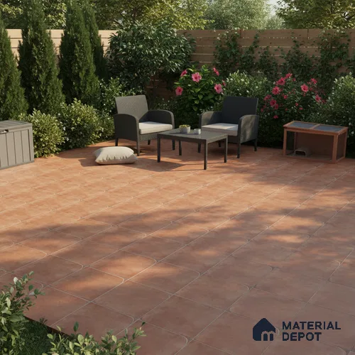 Stone Floor Tile TL 10729 Royal Cotto 16 x 16 inch Matte Finish Ceramic Tile - 8.5 mm | Suitable For Bathroom, Courtyard, Balcony