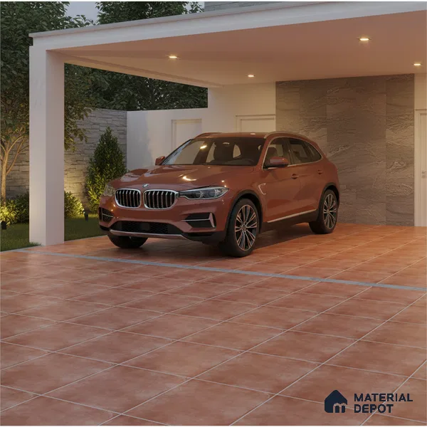 Stone Floor Tile TL 10729 Royal Cotto 16 x 16 inch Matte Finish Ceramic Tile - 8.5 mm | Suitable For Bathroom, Courtyard, Balcony
