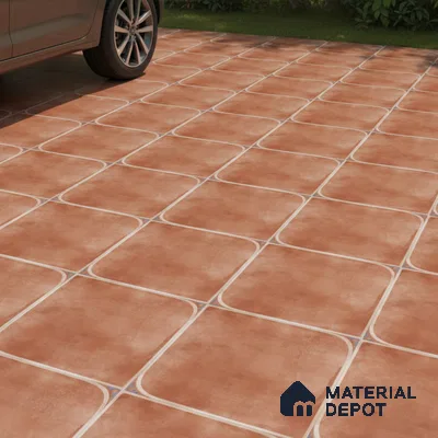 Stone Floor Tile TL 10729 Royal Cotto 16 x 16 inch Matte Finish Ceramic Tile - 8.5 mm | Suitable For Bathroom, Courtyard, Balcony