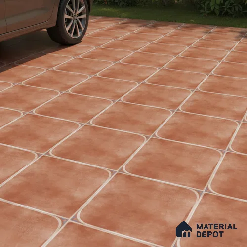 Stone Floor Tile TL 10729 Royal Cotto 16 x 16 inch Matte Finish Ceramic Tile - 8.5 mm | Suitable For Bathroom, Courtyard, Balcony