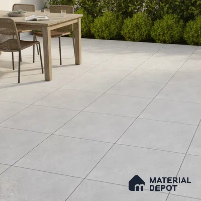 Stone Floor Tile TL 10730 Rustic Grey 16 x 16 inch Matte Finish Ceramic Tile - 8.5 mm | Suitable For Bathroom, Courtyard, Balcony