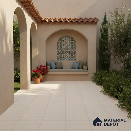 Stone Look Floor & Wall Tile TL 10731 Harmony Crema 16 x 16 inch Matte Finish Ceramic Tile - 8.5 mm