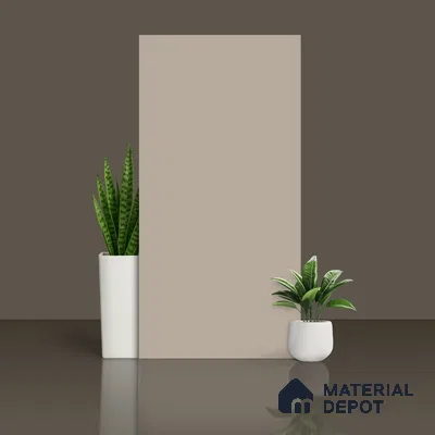 Plain Wall & Floor Tile TL 10743 Cappuccino Beige 4 ft x 2 ft Matte Finish Full Body Vitrified Tile - 9 mm | Suitable For Living Room, Hall, Bedroom