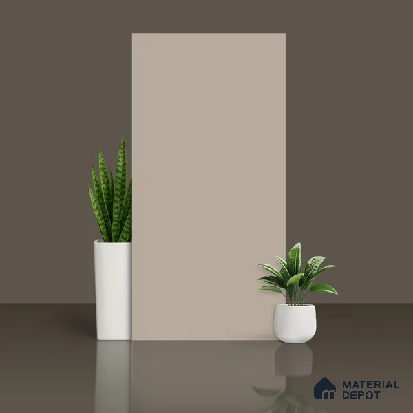 Plain Wall & Floor Tile TL 10743 Cappuccino Beige 4 ft x 2 ft Matte Finish Full Body Vitrified Tile - 9 mm | Suitable For Living Room, Hall, Bedroom
