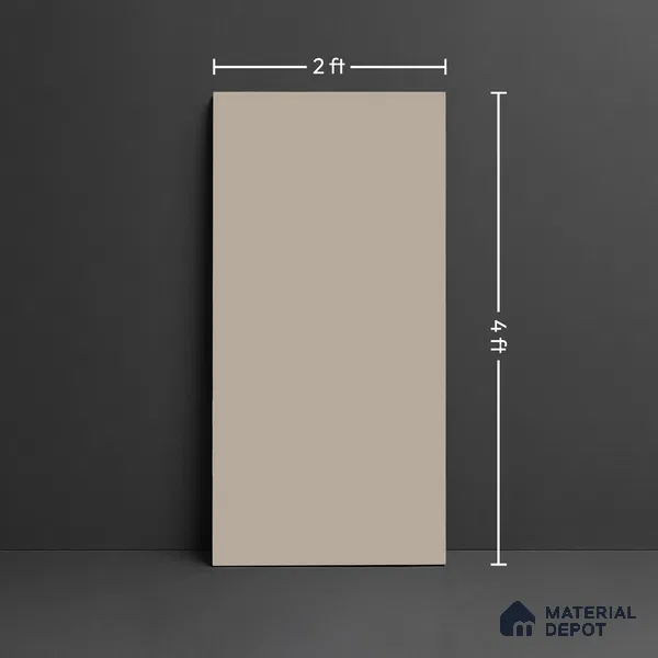 Plain Wall & Floor Tile TL 10743 Cappuccino Beige 4 ft x 2 ft Matte Finish Full Body Vitrified Tile - 9 mm | Suitable For Living Room, Hall, Bedroom