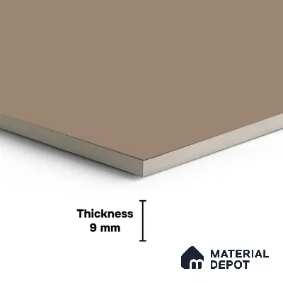 Plain Wall & Floor Tile TL 10744 Mocha Brown 4 ft x 2 ft Matte Finish Full Body Vitrified Tile - 9 mm | Suitable For Living Room, Hall, Bedroom