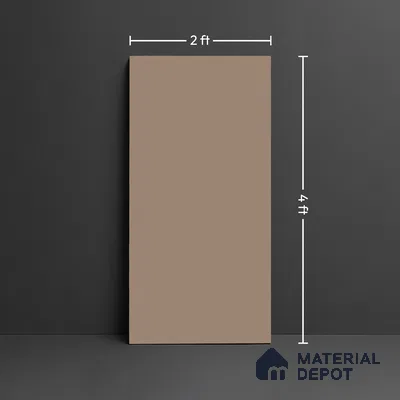 Plain Wall & Floor Tile TL 10744 Mocha Brown 4 ft x 2 ft Matte Finish Full Body Vitrified Tile - 9 mm | Suitable For Living Room, Hall, Bedroom
