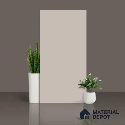 Plain Wall & Floor Tile TL 10745 Cement Grey 4 ft x 2 ft Matte Finish Full Body Vitrified Tile - 9 mm | Suitable For Living Room, Hall, Bedroom