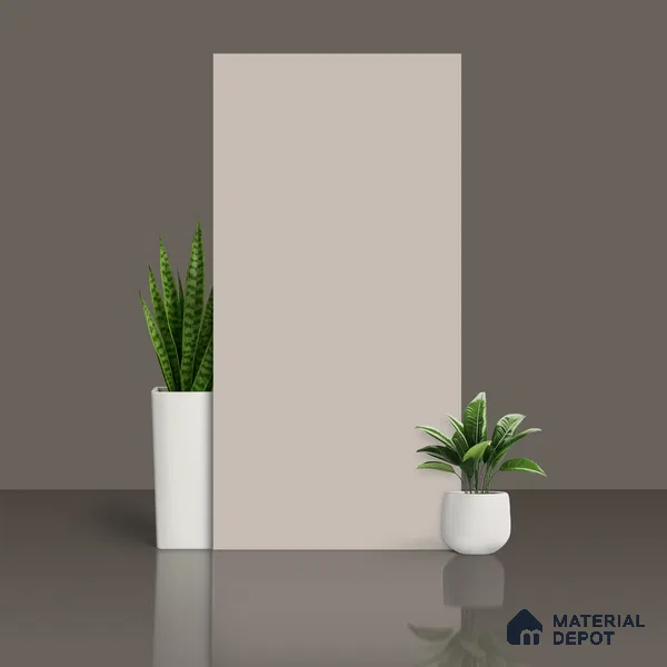 Plain Wall & Floor Tile TL 10745 Cement Grey 4 ft x 2 ft Matte Finish Full Body Vitrified Tile - 9 mm | Suitable For Living Room, Hall, Bedroom