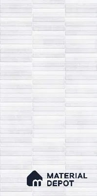 Faux Subway Wall Tile TL 10777 D Stark Milky 2 ft x 1 ft Glossy Finish Ceramic Tile - 9 mm | Please Expect a Slight Variation of Pattern