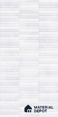 Faux Subway Wall Tile TL 10777 D Stark Milky 2 ft x 1 ft Glossy Finish Ceramic Tile - 9 mm | Please Expect a Slight Variation of Pattern