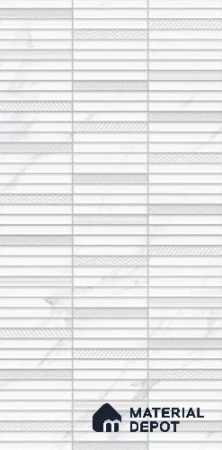 Faux Subway Wall Tile TL 10777 F Stark Reactive 2 ft x 1 ft Glossy Finish Ceramic Tile - 9 mm | Please Expect a Slight Variation of Pattern