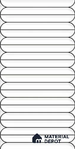 Faux Subway Wall Tile TL 10779 E Cerlat Line 2 ft x 1 ft Glossy Finish Ceramic Tile - 9 mm | Please Expect a Slight Variation of Pattern