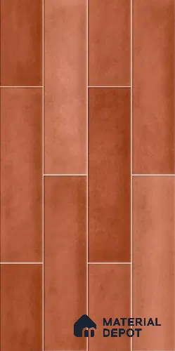 Faux Subway Wall Tile TL 10780 B Fima Carmine 2 ft x 1 ft Glossy Finish Ceramic Tile - 9 mm | Please Expect a Slight Variation of Pattern