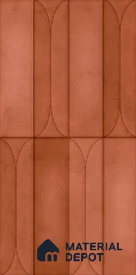 Faux Subway Wall Tile TL 10782 B Arch Caramine 2 ft x 1 ft Glossy Finish Ceramic Tile - 9 mm | Please Expect a Slight Variation of Pattern